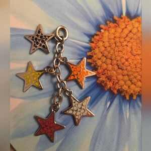 Coach Colorful 5 Star Charm for Key Chain or Bag